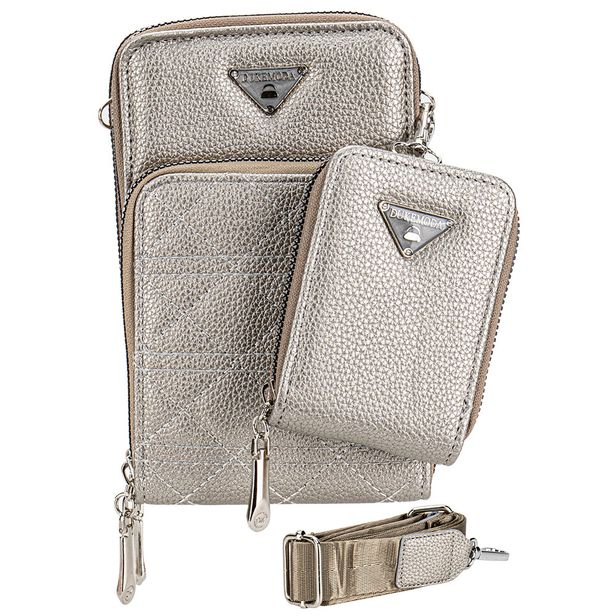 Bolsa Feminina Transversal H.E FR34 PRATA