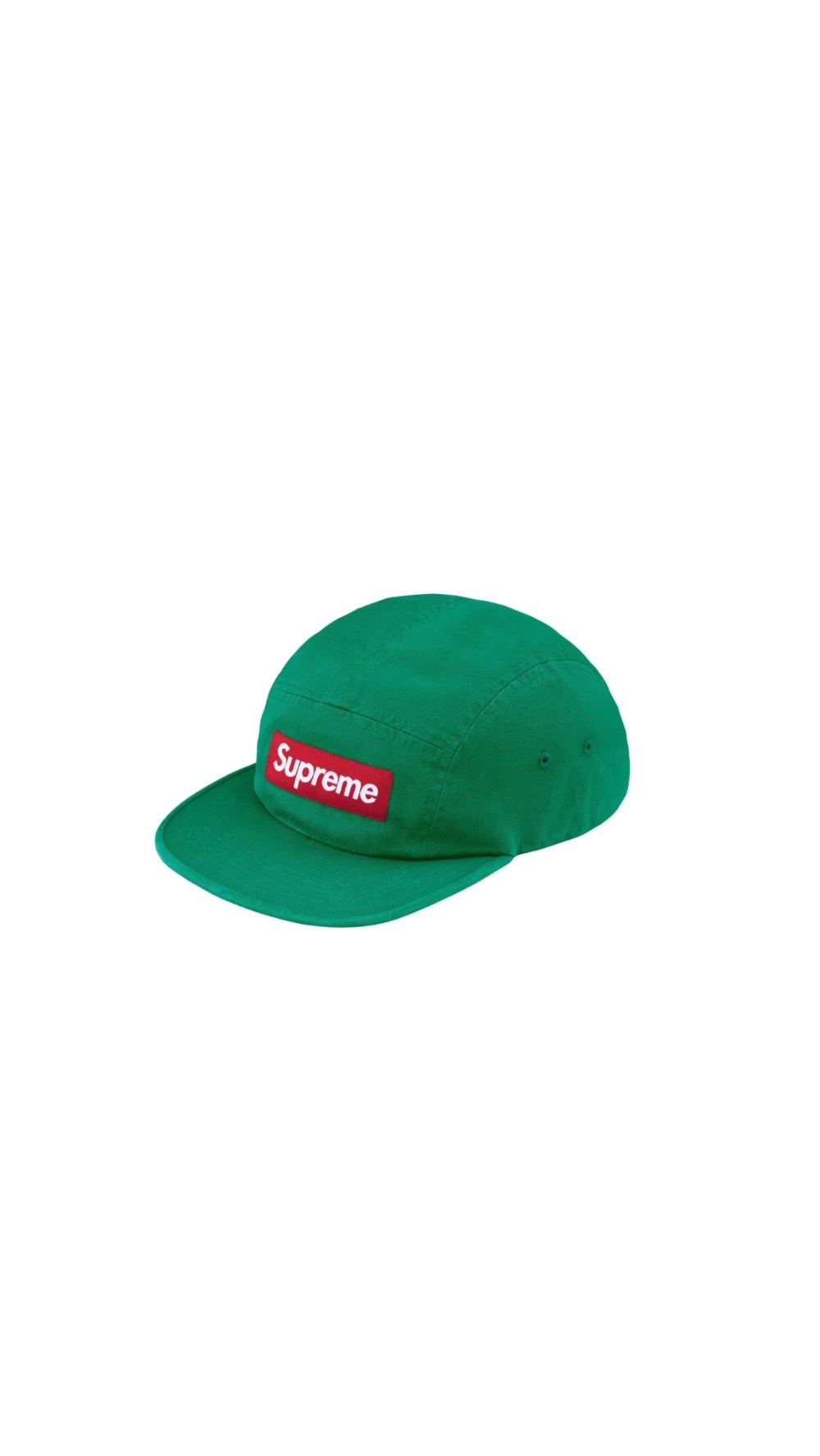 Boné Supreme Washed Chino Twill Camp Green FW26-W1 — Único, Novo