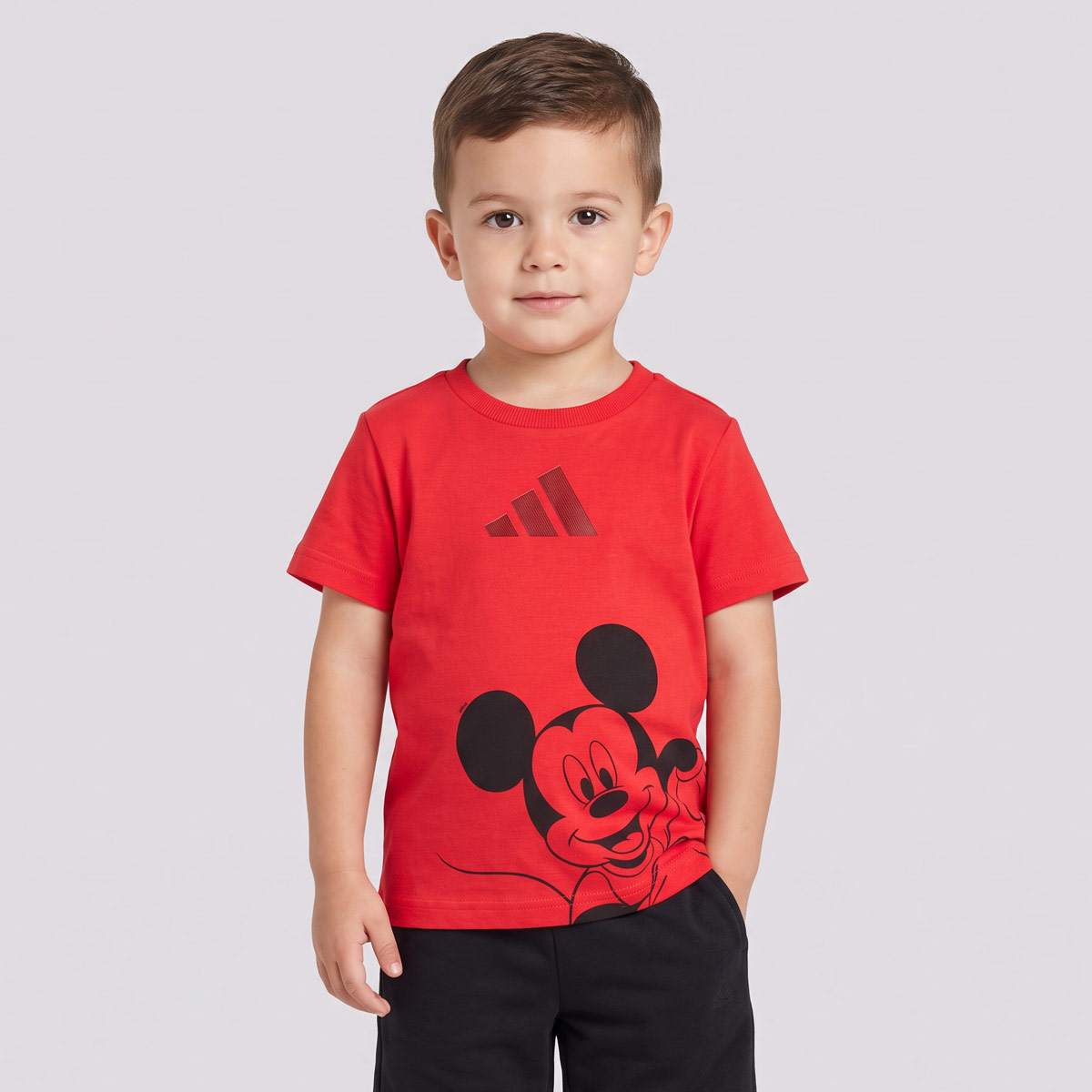 Camiseta Adidas Mickey Juvenil Vermelha