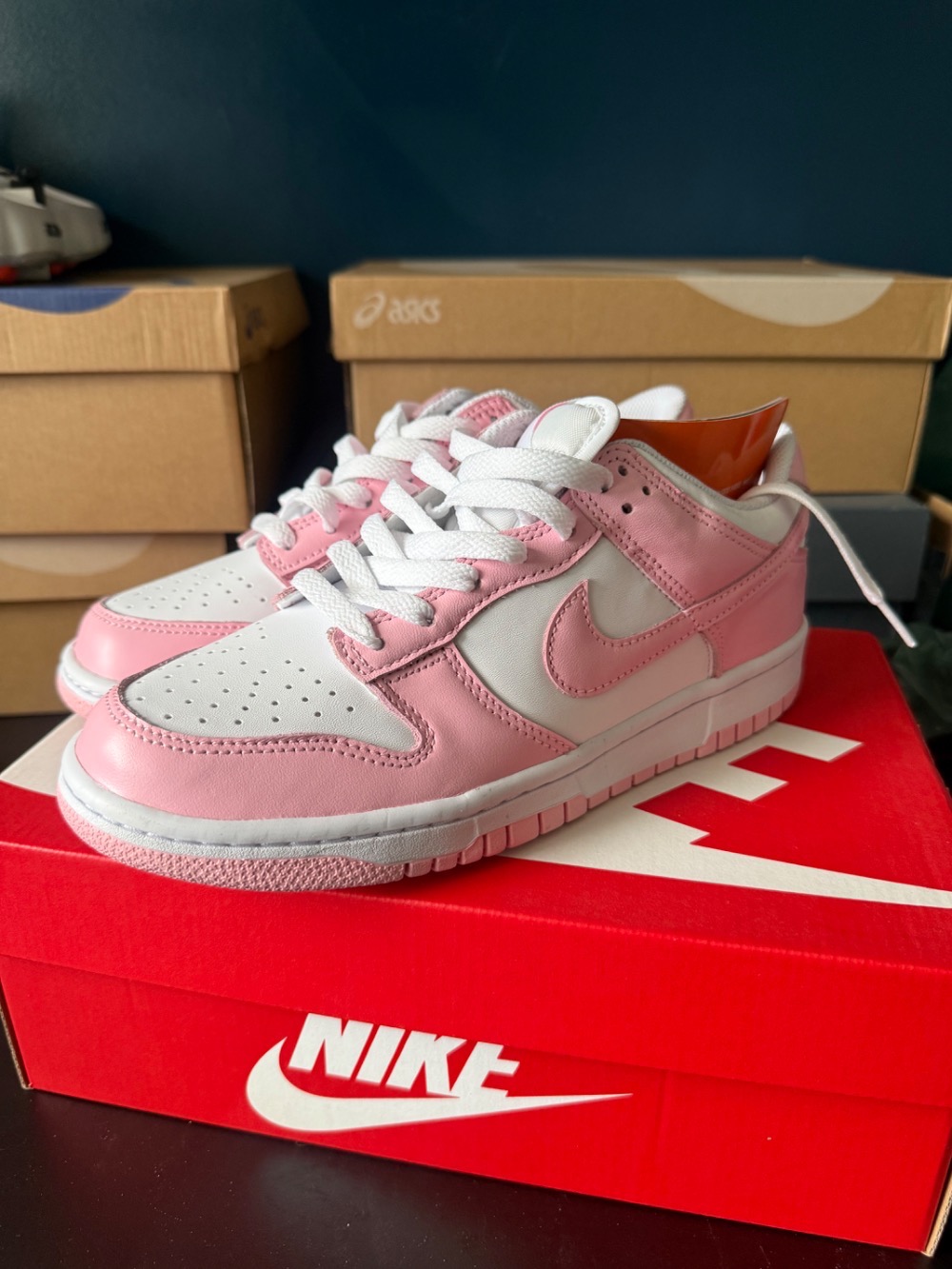 Nike Dunk Low Se GS White Medium Soft Pink — 37.5, Novo