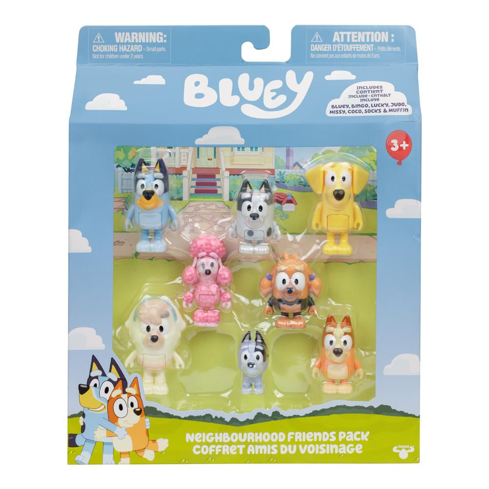 Foto 3 de Bluey - Kit com 8 personagens colecionáveis 6cm - Friends Pack