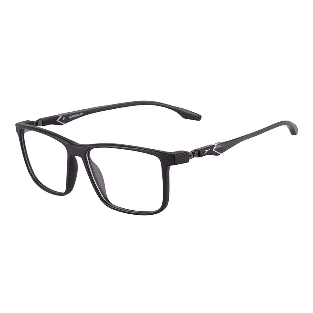 Armação de Óculos de Grau Speedo SP4098 Masculino Retangular Acetato Preto