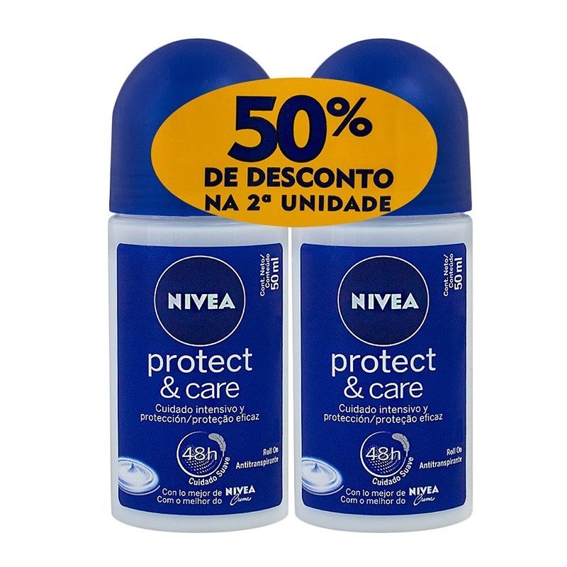 Desodorante Roll On Nivea Sensitive Ganhe 50% Off Na 2ª Unidade