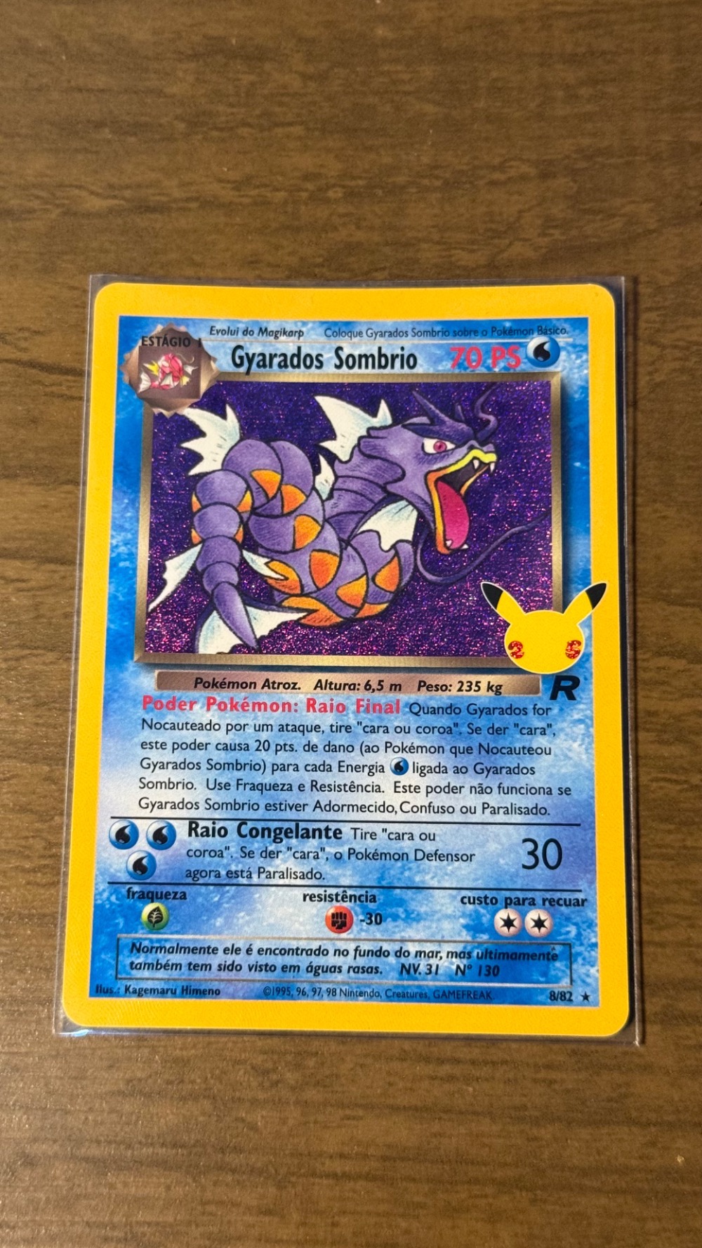Gyarados Sombrio (8/82) Celebrações Pokémon TCG — Near Mint, Novo