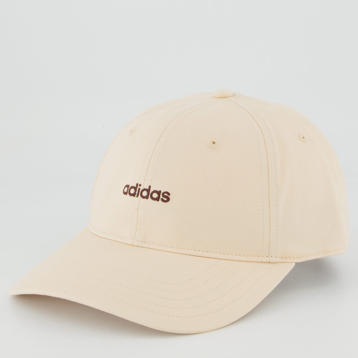 Boné Adidas Baseball Bordado Linear Bege