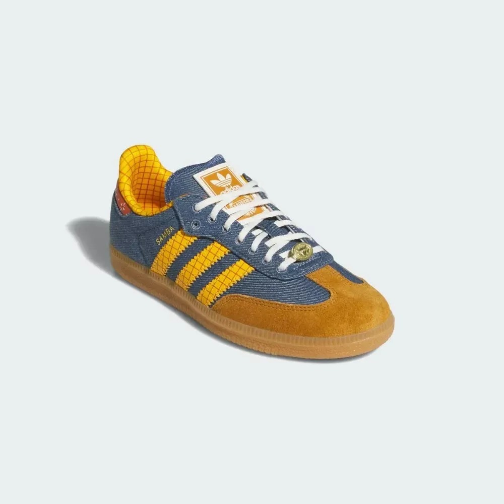 Toy Story x adidas Samba OG GS Crew Blue Crew Yellow Off White Infantil — 34, Novo