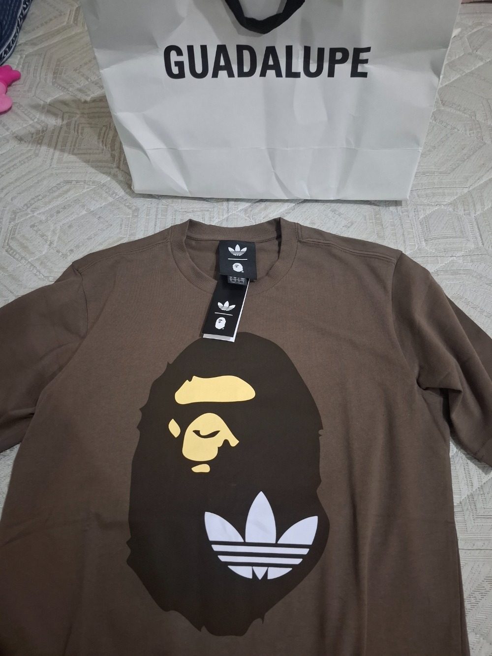 BAPE x adidas Camiseta Jersey Earth Strata — P, Novo