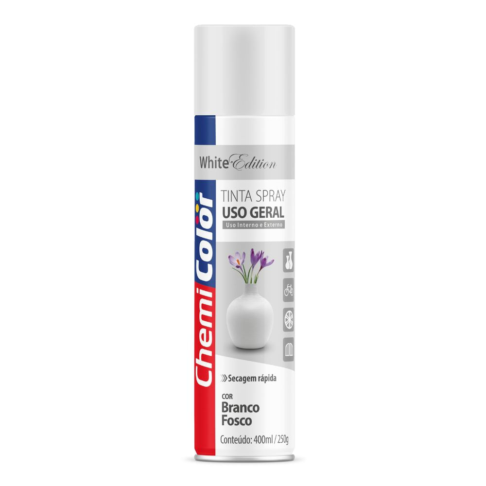 Tinta 400Ml Uso Geral Branco Fosco Paintcolor
