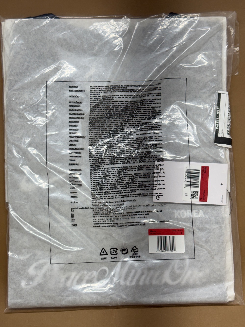 PEACEMINUSONE x South Korea x Nike Camiseta Korea Black (Asian Size) — G, Novo