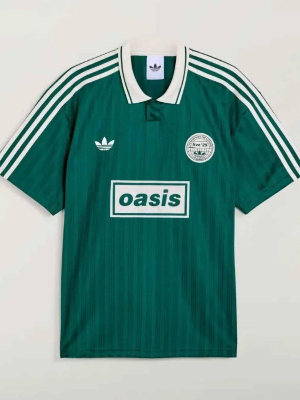 Oasis x adidas Camiseta Jersey Tour Jacquard Collegiate Green — G, Novo