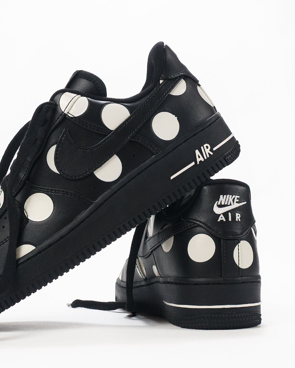 Nike Air Force 1 '07 Polka Dots Black Sail Feminino — 34, Novo