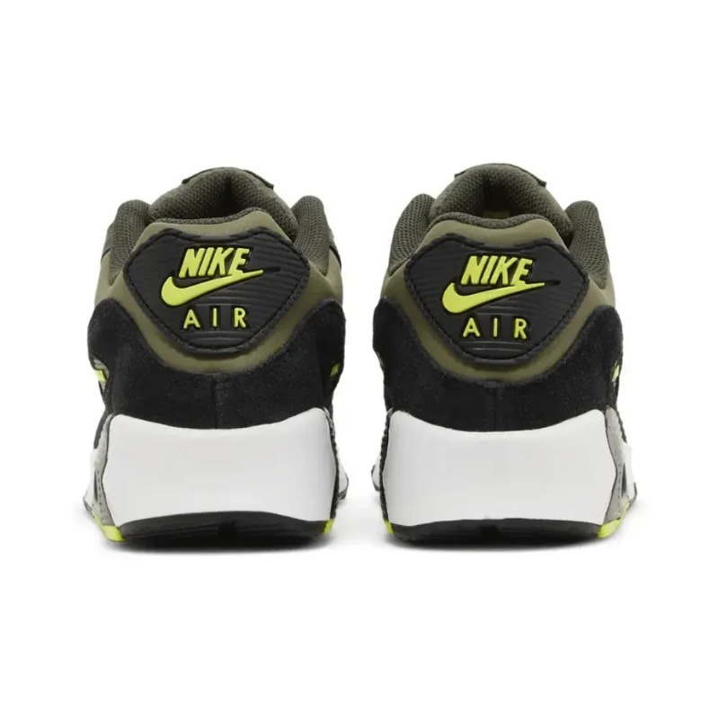Foto 4 de Nike Air Max 90 Leather GS Medium Olive Volt — 40, Novo