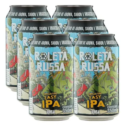 Kit 6 Cervejas Easy IPA Artesanal 350ml