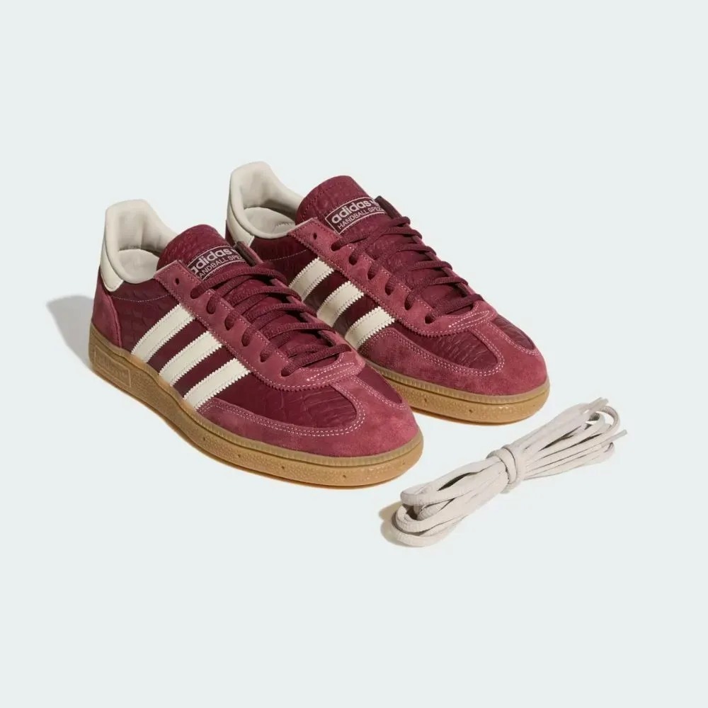 adidas Handball Spezial Shadow Red Cream White Gum — 34 / 35 / 36 / 37 / 38 / 40 / 41 / 42 / 43, Novo