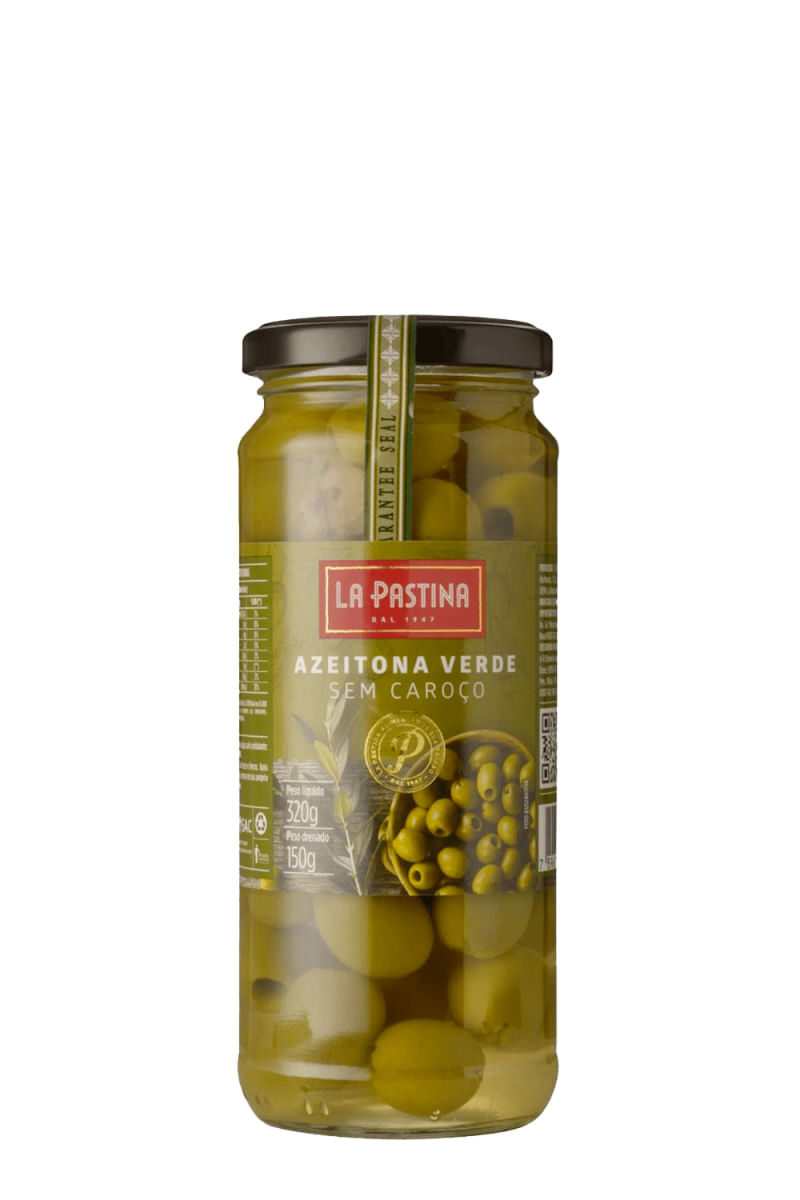 Azeitona Verde Sem Caroço 320G La Pastina
