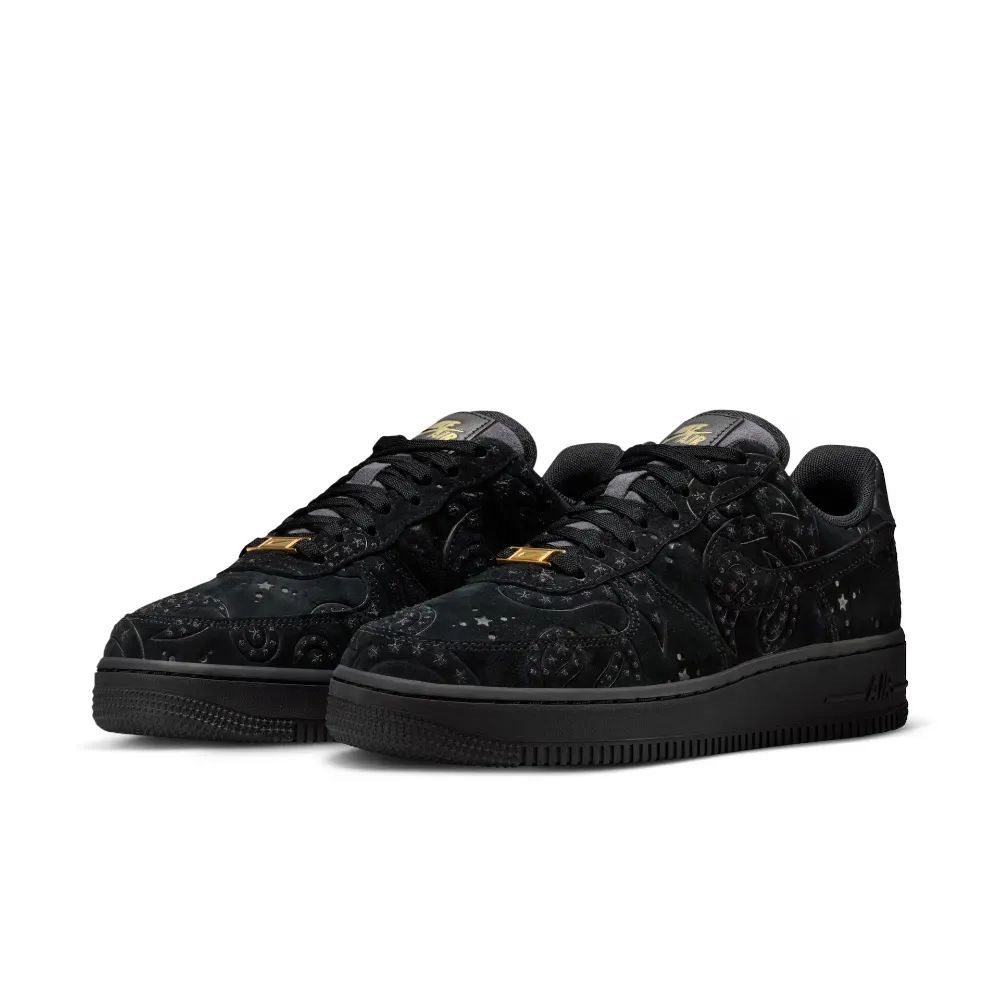 Nike Air Force 1 Low Black Paisley — 38, Novo