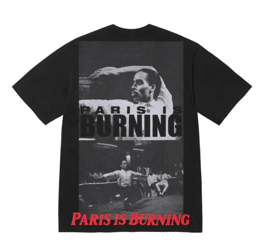 Camiseta Supreme Paris Is Burning Black SS26-W18 — G, Novo
