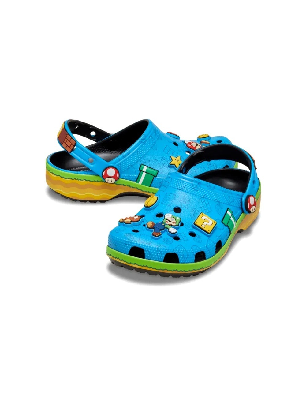 Super Mario x Crocs Classic Clog Blue — 35 / 36 / 37 / 38 / 39 / 40 / 41 / 42 / 43, Novo