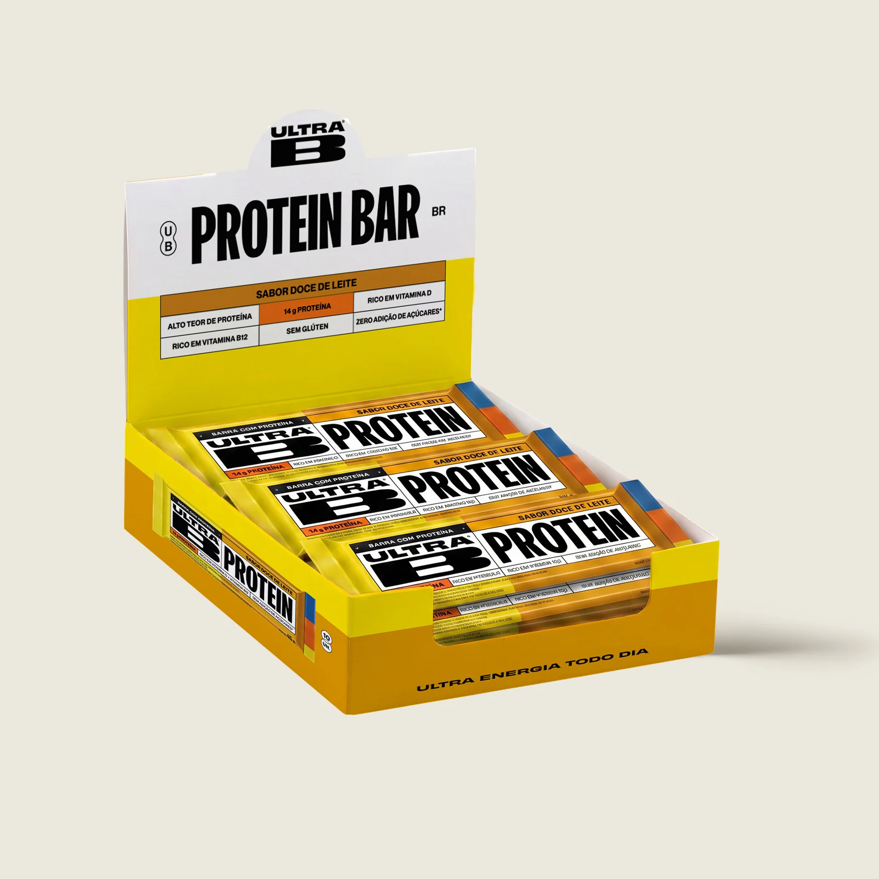 Barra de Proteína Protein Ultra B Doce de Leite 45g (12 unidades)