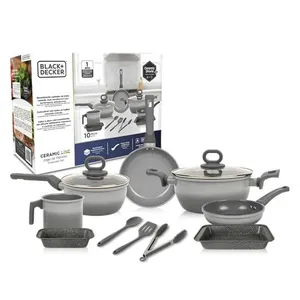 Jogo Panelas BLACK+DECKER 10 Peças Ceramic Line