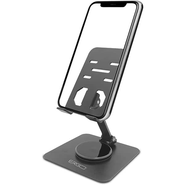 Suporte para Smartphones com base giratória, Cinza, S368, Ergo - CX 1 UN
