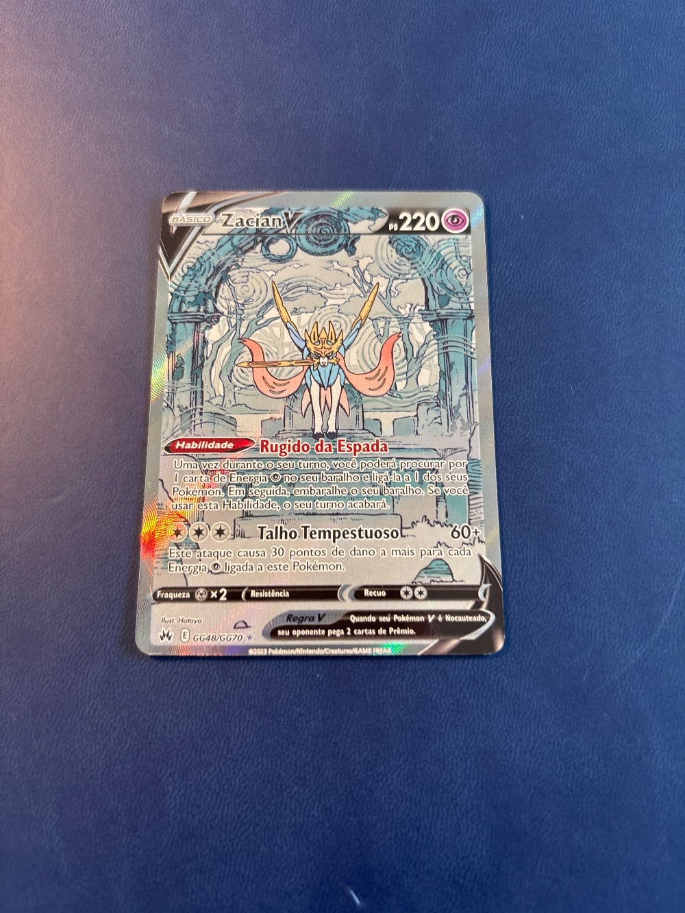 Zacian V (GG48/GG70) Realeza Absoluta Pokémon TCG — Lightly Played, Usado