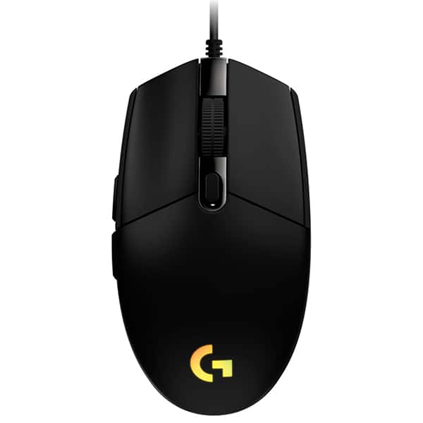 Mouse Gamer Logitech G203 LIGHTSYNC RGB, Efeito de Ondas de Cores, 6 Botões Programáveis e Até 8.000 DPI - Preto CX 1 UN