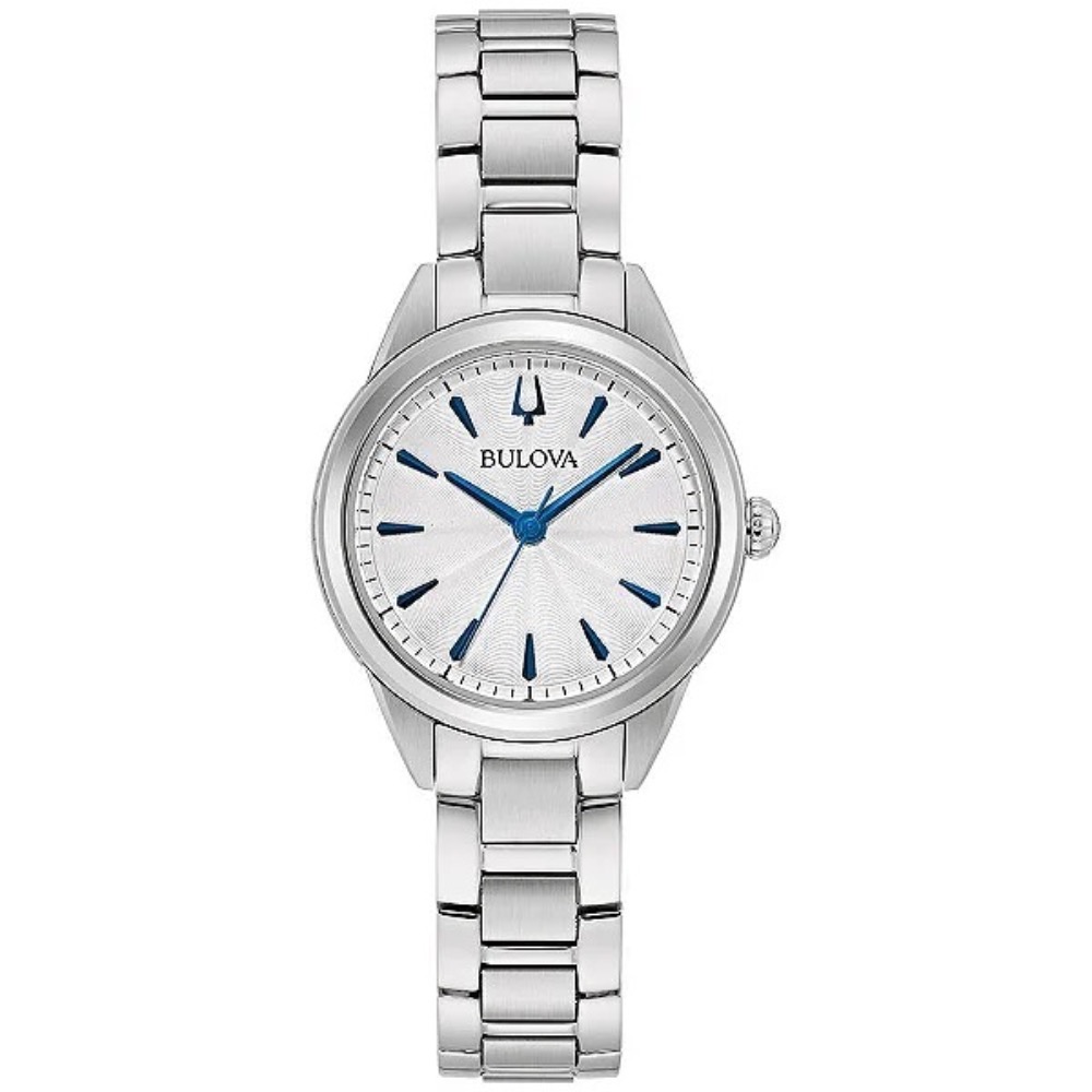 Relógio Bulova Sutton 96L285 Silver Blue 28 mm — Único, Novo