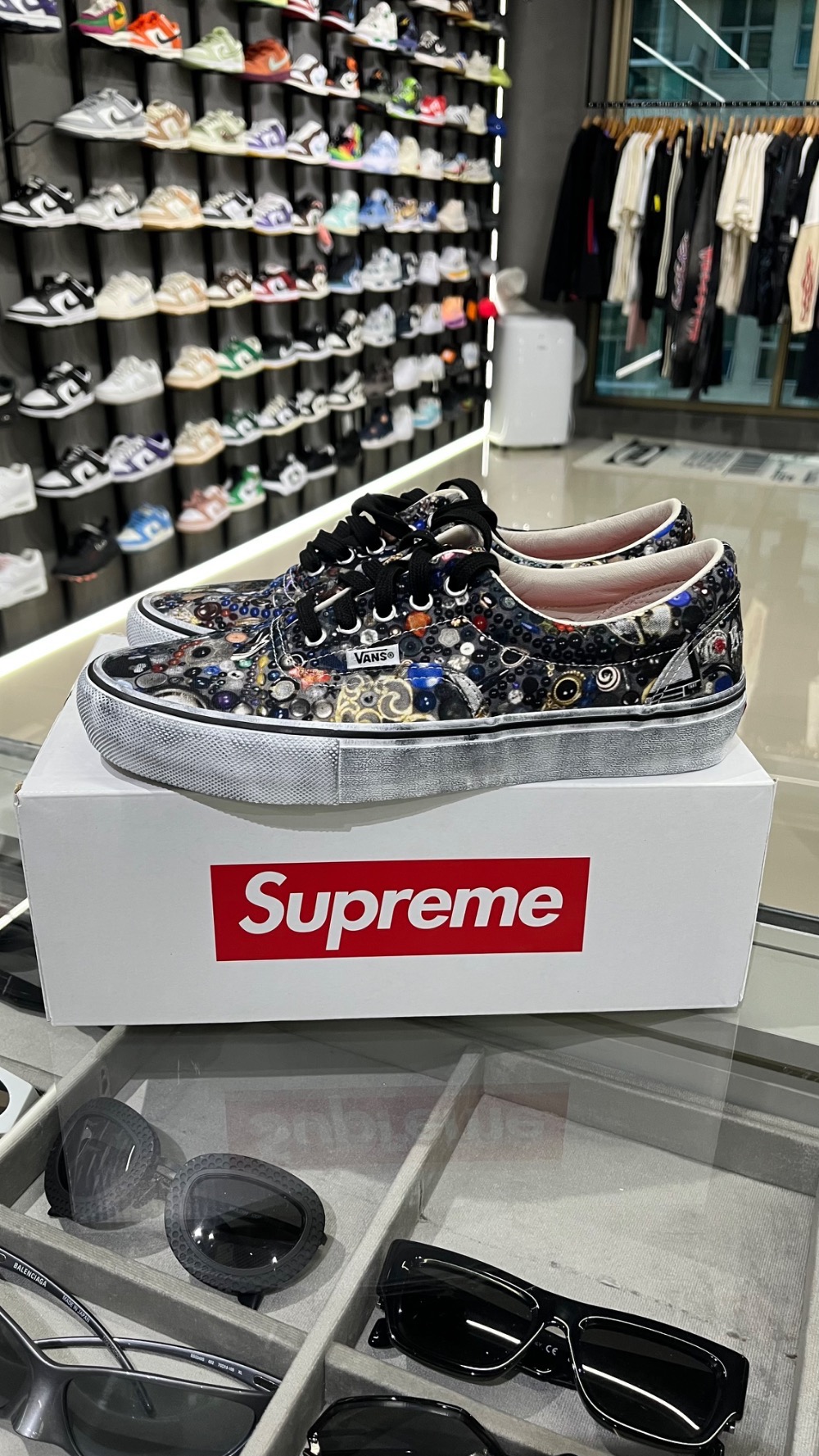 Mike Kelley x Supreme x Vans Era Black SS26-W8 — 40, Novo