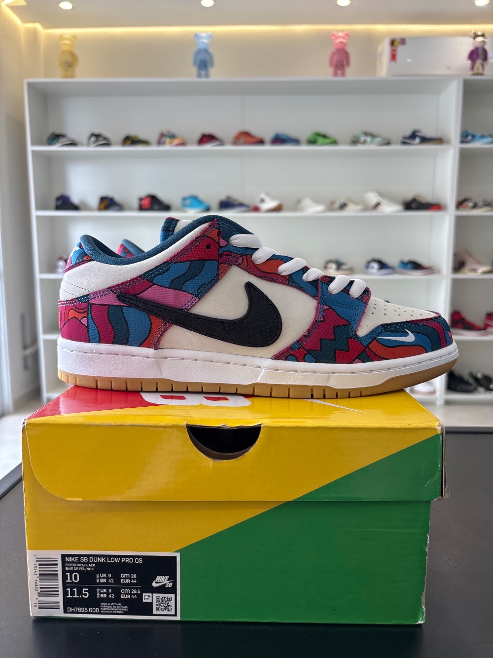 Parra x Nike SB Dunk Low Pro Abstract Art — 42, Novo