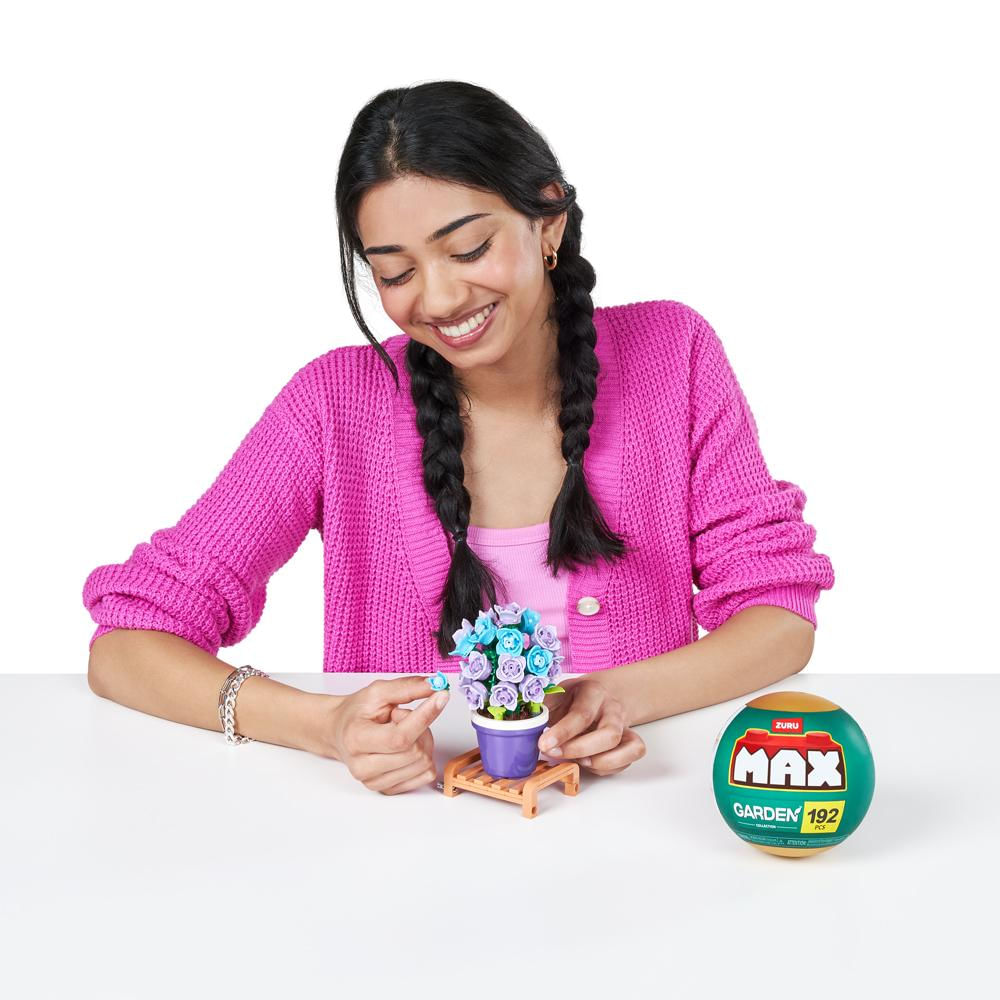 Foto 4 de Blocos de Montar Max Premium Garden - Hortênsia 186 pçs