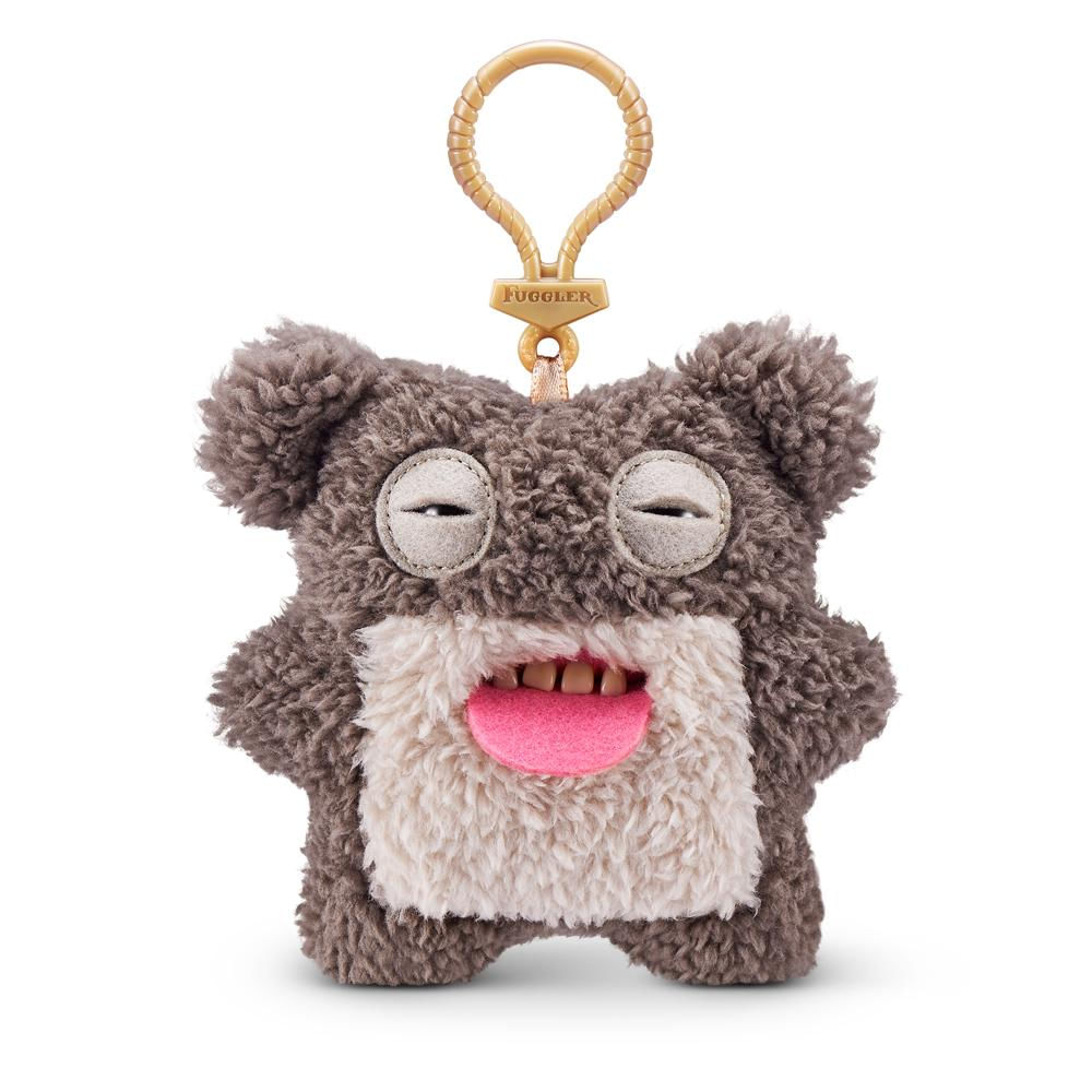 Chaveiro de Pelúcia Fuggler Key Rings 13cm - Cinza