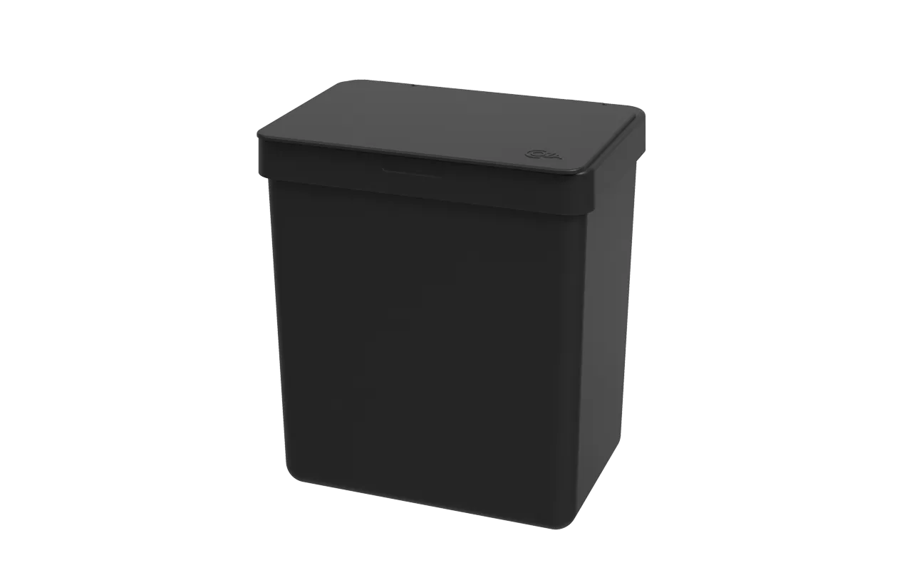 LIXEIRA SINGLE 2,5L PRETO BRINOX
