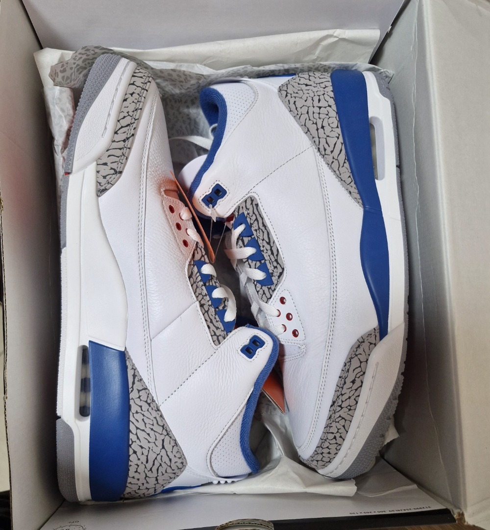 Air Jordan 3 True Blue (2026) — 46, Novo