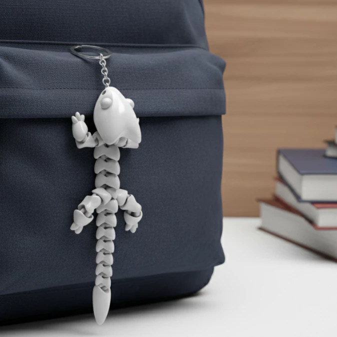 Chaveiro Dragão Articulado 3D 15cm – Decorativo, Divertido e Funcional