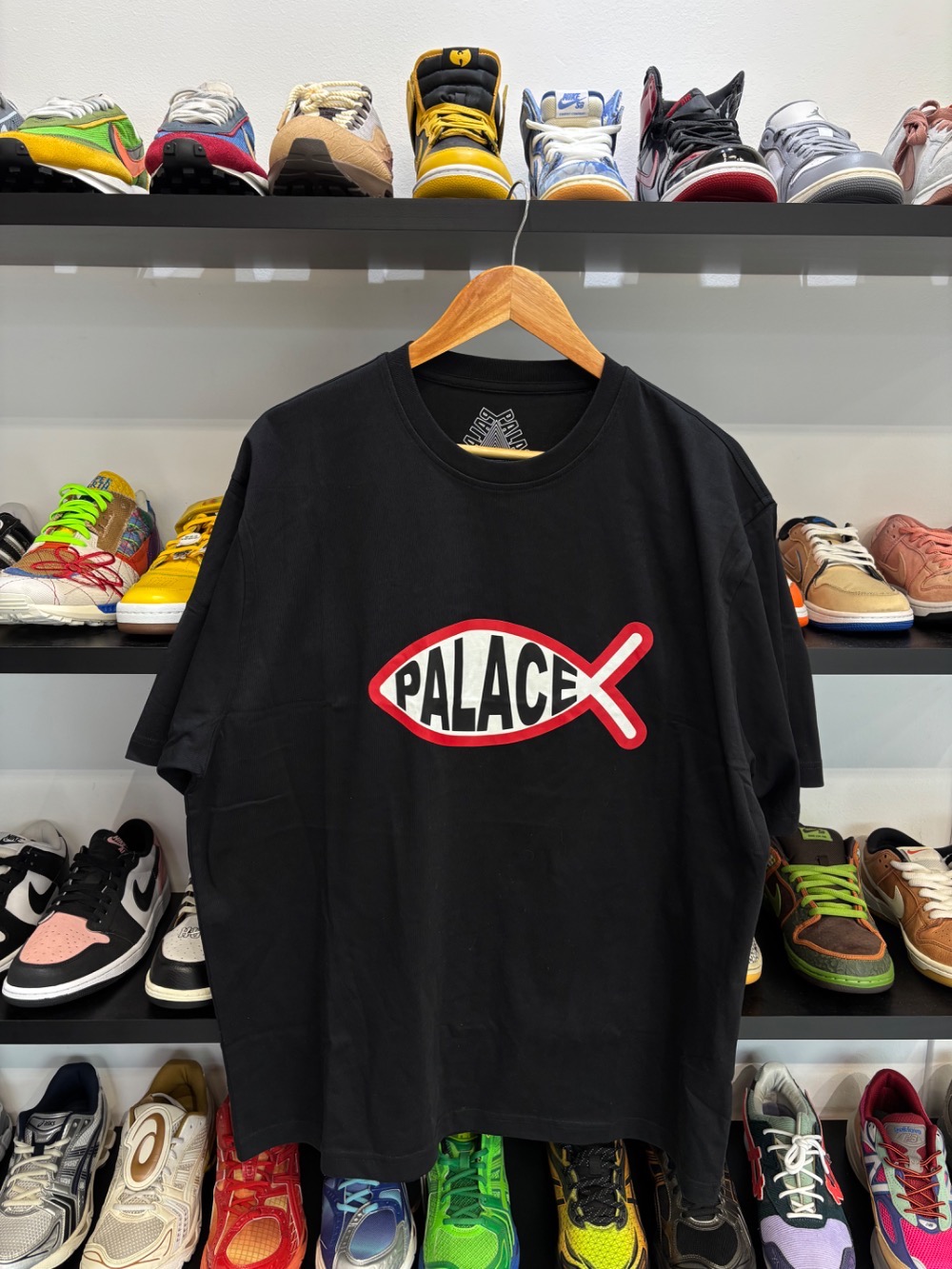 Camiseta Palace Plaice Black — G, Novo