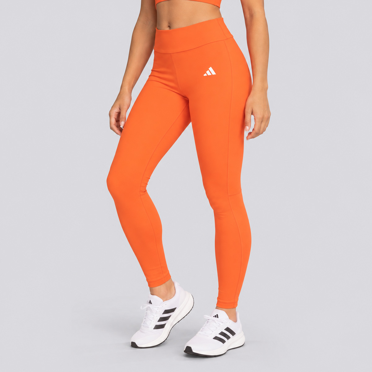 Calça Legging Adidas Basic Leg W Feminina Laranja