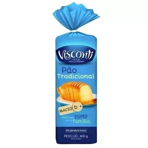 Pão de Forma Tradicional Visconti 400g