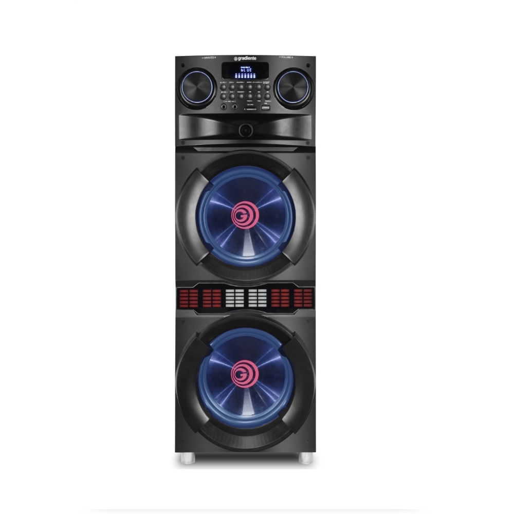 Caixa de Som Gradiente Power Party Preta GCA310 – Bivolt Bivolt