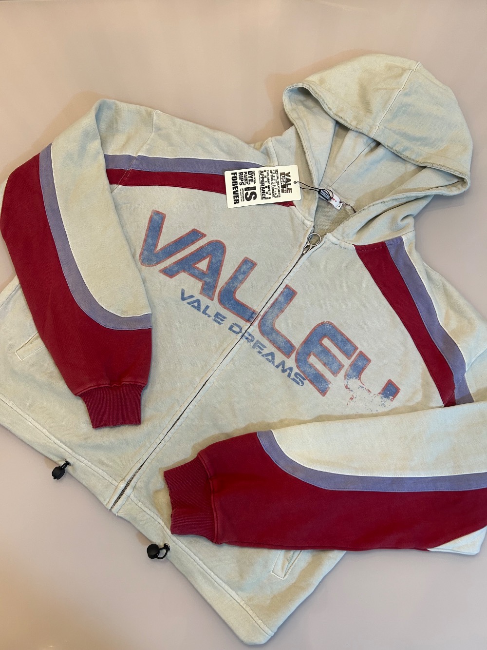 Moletom Vale Lives Forever Rocket Zip Up White — G, Novo