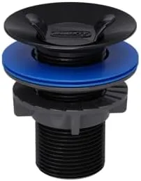 VALVULA P/ ESCOAMENTO LAVATORIO 7/8 X 70MM ABA 55MM BLACK BLUKIT