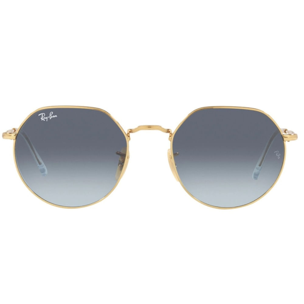 Foto 2 de Óculos de Sol Ray-Ban RB3565 Unissex Hexagonal Metal Dourado