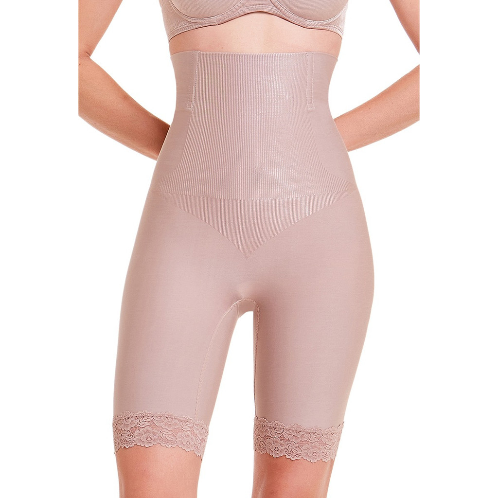 Bermuda Cinta Modeladora Reduz Medidas De Abdômen E Culote Com Barbatana Renda Promoção Plié Shades