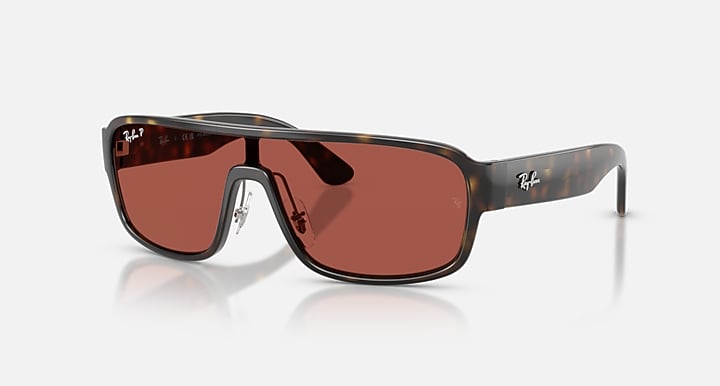 Ray-Ban Óculos De Sol Rb2233 Polarized S Lenses Polarizado - Quadro Havana Lente Vermelho 01-29