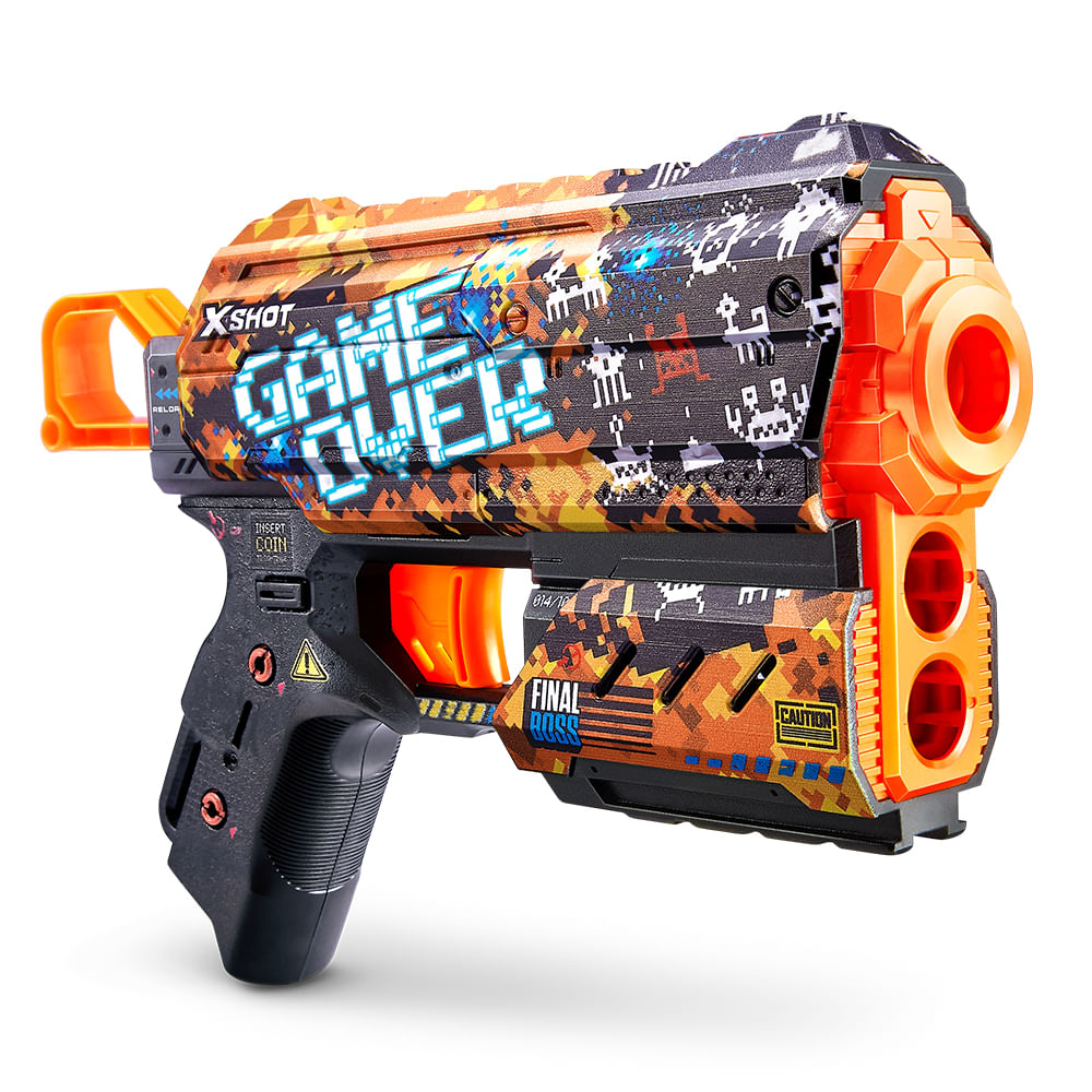 Lançador de Dardos X-Shot Skins Flux - Game Over