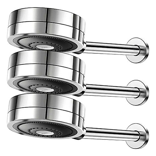 Chuveiro Docol Technoshower Redondo Parede Cromado Kit 3 Pçs
