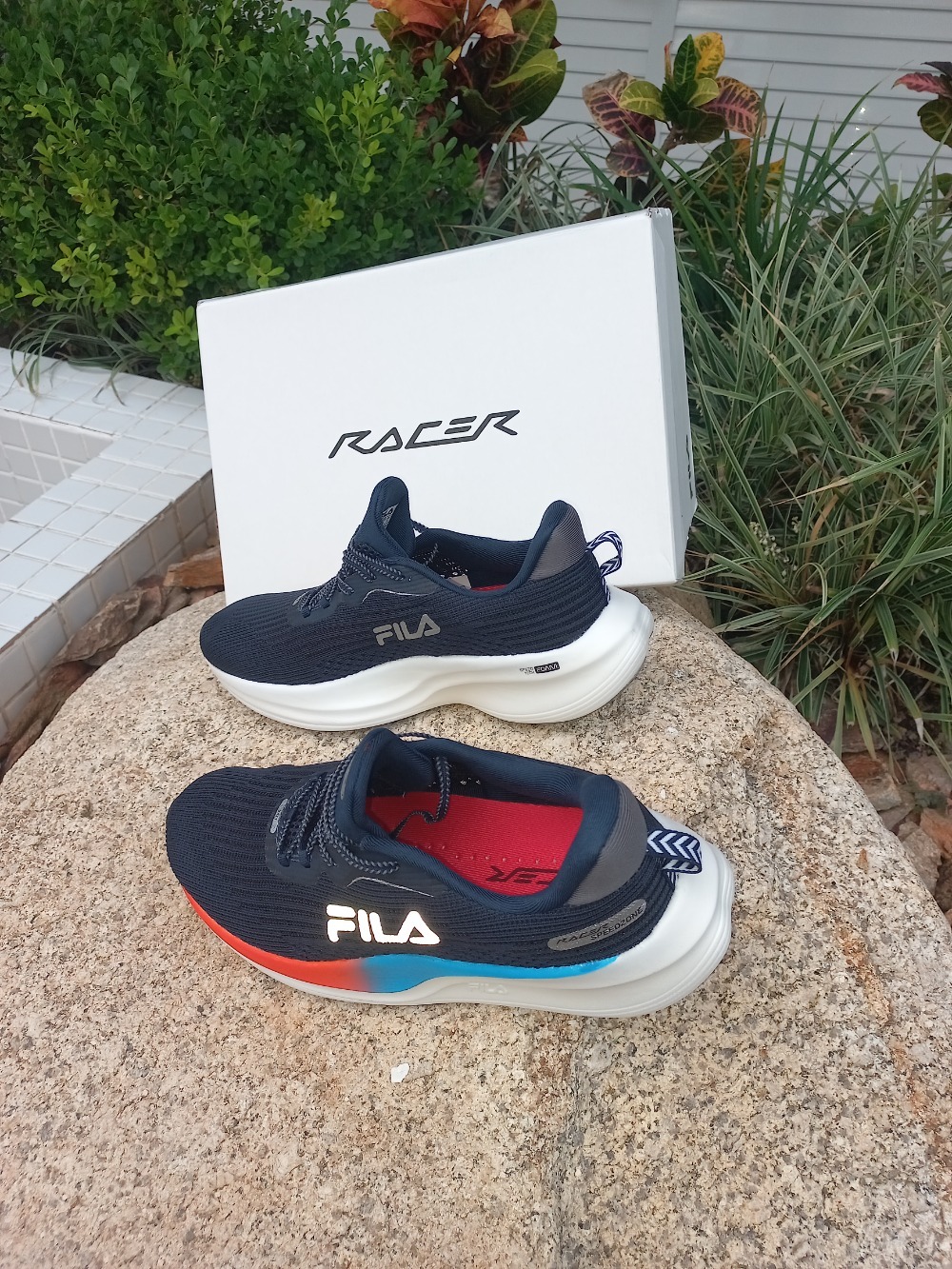 Fila Racer Speedzone Navy Graphite Sky Blue — 43, Novo