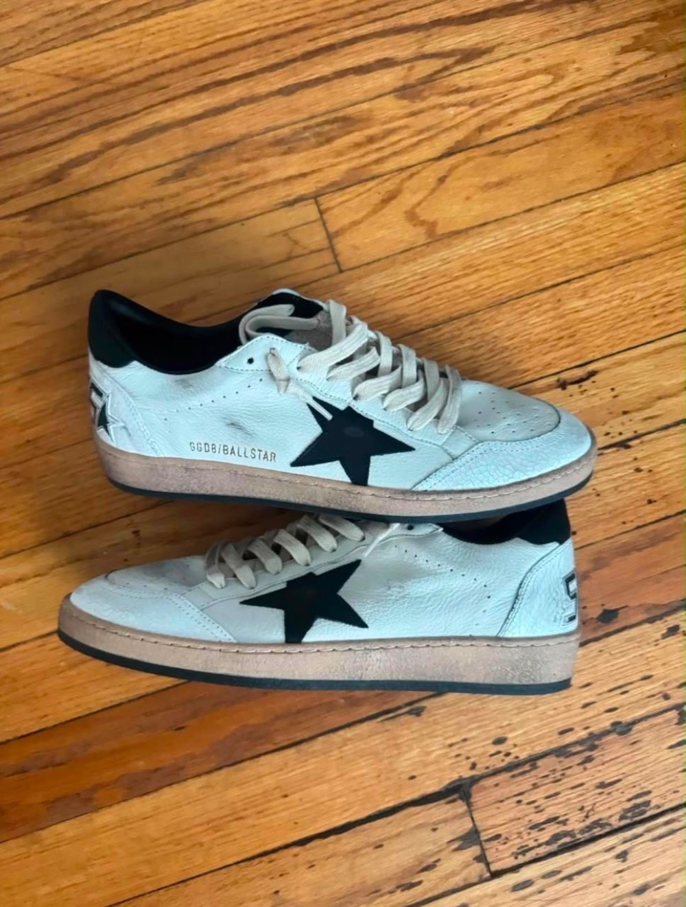 Golden Goose Vintage BallStar Cream Black — 42, Usado