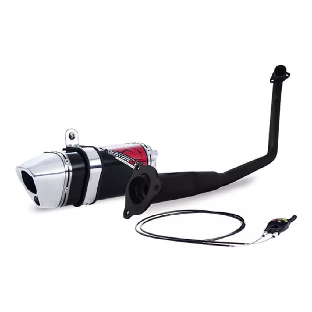 Escape / Ponteira Coyote TRS 2 Way + Mais JUNIOR 20cm em Alumínio - Biz 125 ano 2025 em Diante - Honda