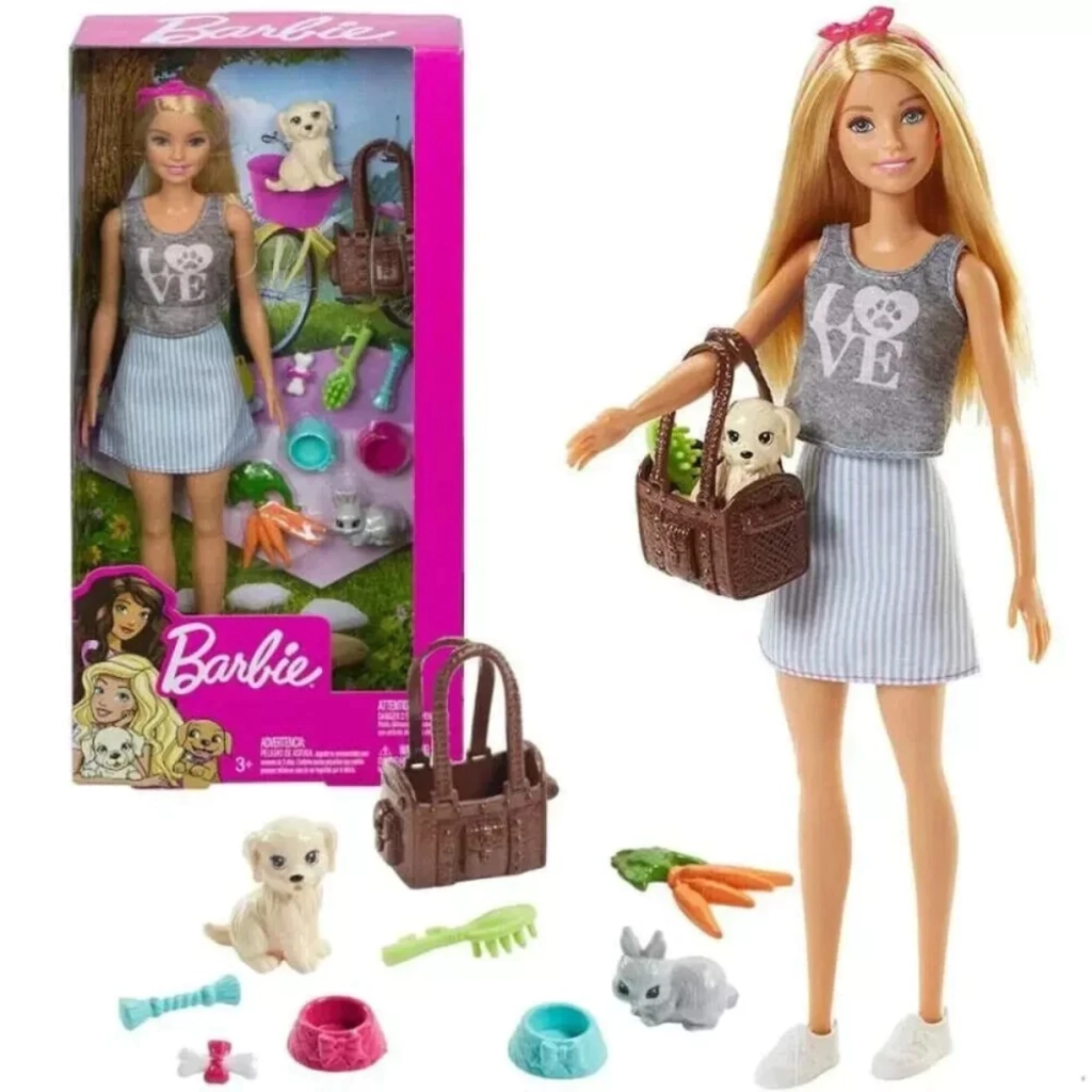 Boneca Barbie Festa Dos Animais - Item De Colecionador Fpr48